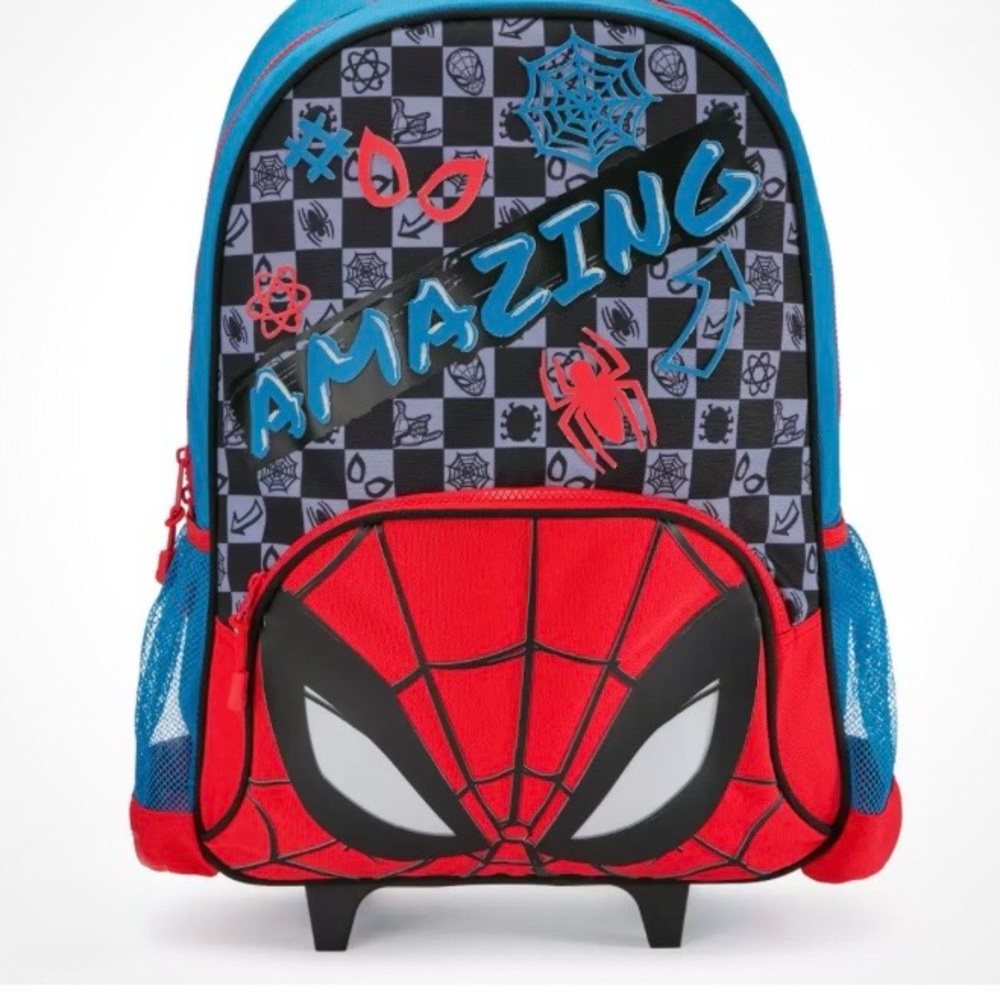 Disney Store Spider-Man Rolling Backpack NWT